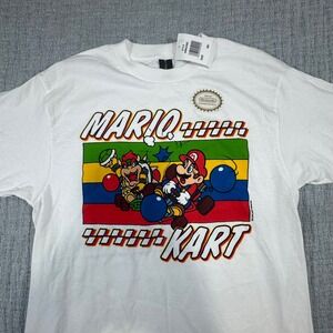 New Nintendo Super Mario Brothers Mario Kart Shirt Medium Retro Gaming Wear N64